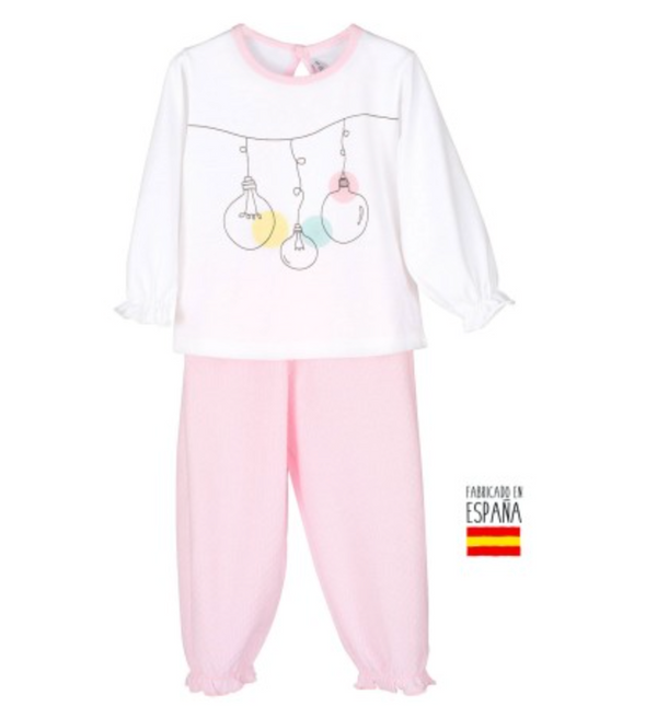 Pijama largo Rosa - Pequeñas Luces