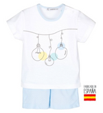 Pijama corto Azul - Pequeñas Luces